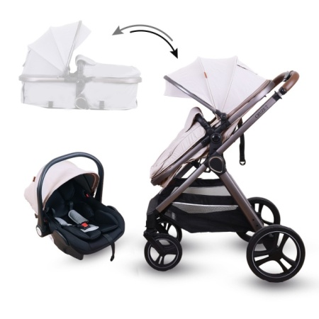 Jungle Cruze 2 Multy 2u1 kolica transformacija sedišta u korpu - Beige dezen
