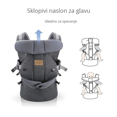 Jungle kengur nosiljka 4 u 1 sa podesivom podrškom za glavu