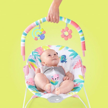 Kids II Bright Starts Lezaljka sa vibracijom Flamingo Vibes 12228