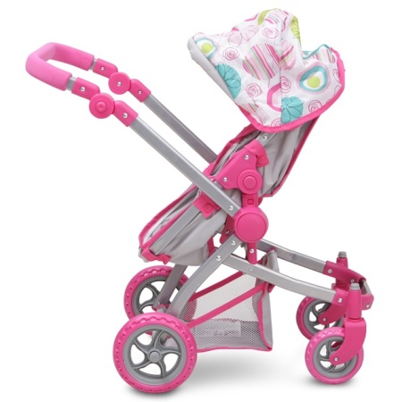 MONI Kolica za lutke Pink Rose