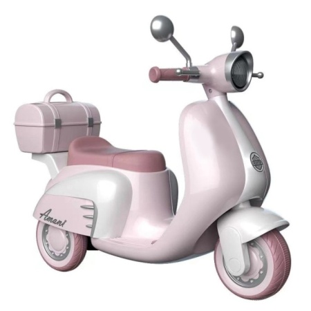 Električni motor za decu u pastelno roze boji
