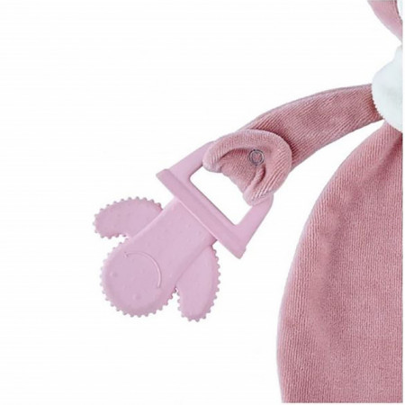 BabyJem Igračka Sweet Bear sa glodalicom Pink