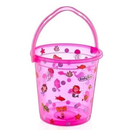 BabyJem set za kupanje bebe - kofica u Pink dezenu