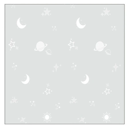 BBO podloga za bebe 180x200 cm – neutralni Star Sky dezen