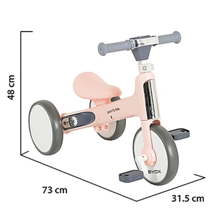 Byox Learn to Ride mini Balance Bike Pink