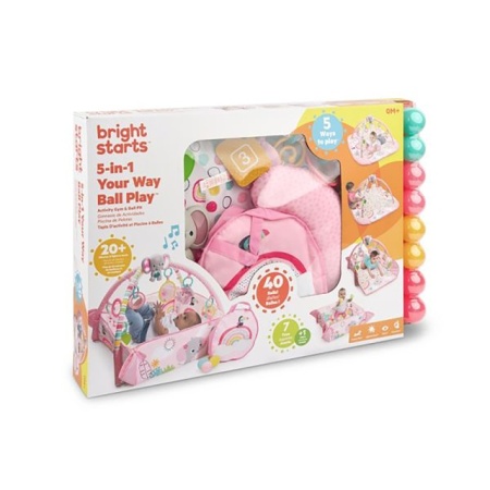 Kids 2 Baby Bright Starts Podloga za igru 5 u 1 Rainbow Tropics