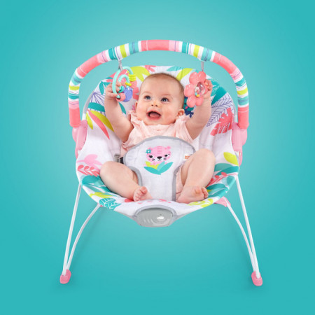 Kids II Bright Starts Lezaljka sa vibracijom Flamingo Vibes 12228