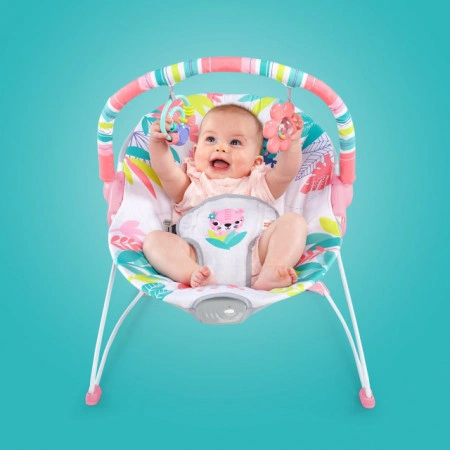 Kids II Bright Starts Lezaljka sa vibracijom Flamingo Vibes 12228
