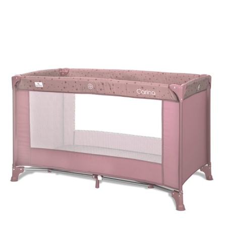 Lorelli Prenosivi krevetac Carina 1 nivo Pink Stars ukoso