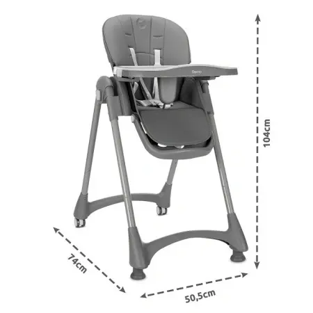 Stolica za hranjenje bebe Lorelli REMO Grey - dimenzije