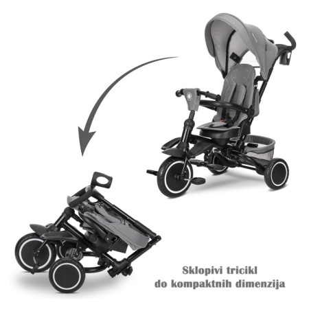 Lorelli Freccia sklopivi tricikl do kompaktnih dimenzija Grey dezen