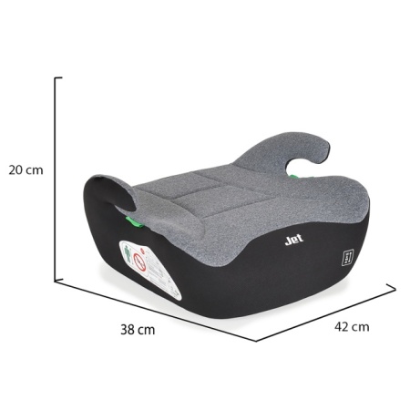 MONI Auto sedište Buster JET Grey 125-150cm 
