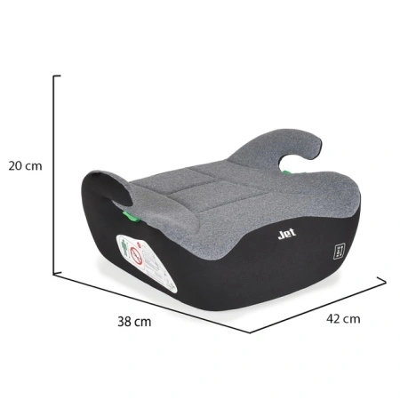MONI Auto sedište Buster JET Grey 125-150cm 
