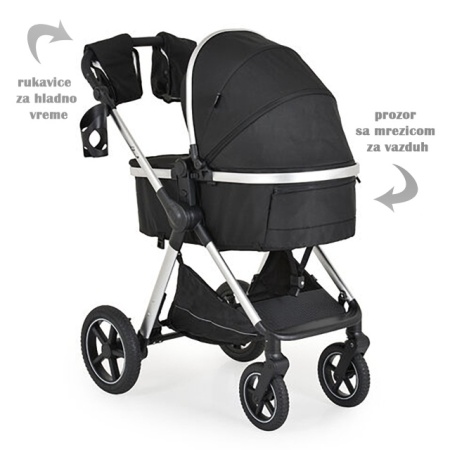 MONI Kolica ALINA 2u1 Black Onyx
