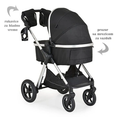 MONI Kolica ALINA 2u1 Black Onyx