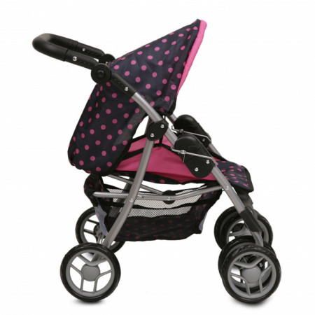 MONI Kolica za lutke Pinky Dots