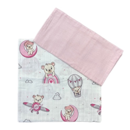 Deksi Muslin tetra pelene za bebe 2u1 Meda Avijatičar