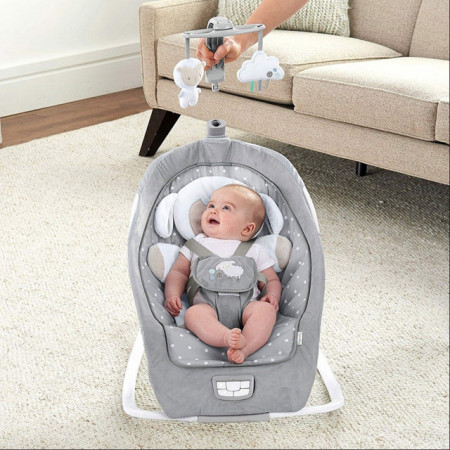 Muzička ležaljka za bebe sa vibracijom Rocking Seat - Cuddle Lamb 12118 - Img 4