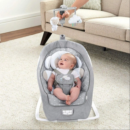 Muzička ležaljka za bebe sa vibracijom Rocking Seat - Cuddle Lamb 12118 - Img 4