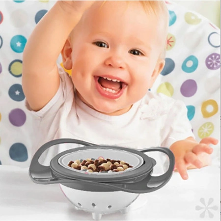 BabyJem Činija za hranjenje 360 Grey 6m+