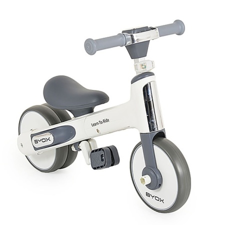 Byox Learn to Ride mini Balance Bike White