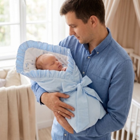 Zeka dunjica za bebe - dete u naručju tate