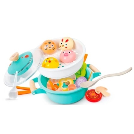 Hape Little Chef Cooking &amp; Steam Playset Plus dečiji set za kuvanje