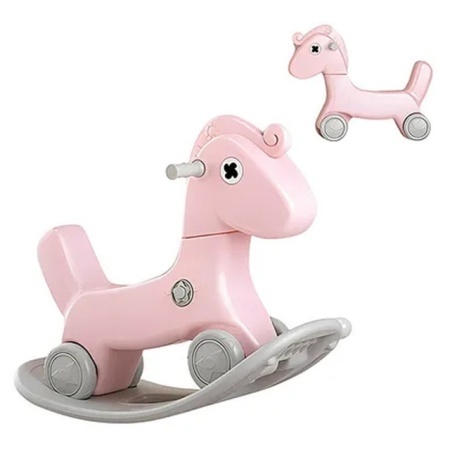 Bezbedna dečija klackalica sa ergonomskim sedištem i naslonom - Princess Pink dezen