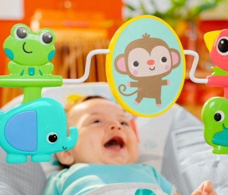 Playful Paradise ležaljka sa igračkama za bebe
