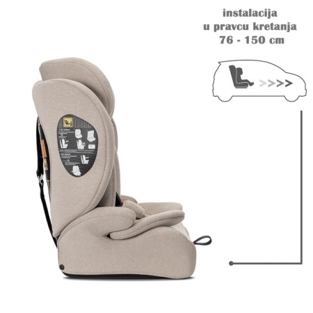 Lorelli Adventure i-Size auto sedište 76-150 cm instalacija u pravcu kretanja - Beige