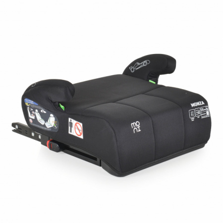 MONI Autosedište Booster MONZA SA ISOFIXOM 125-150 cm Black