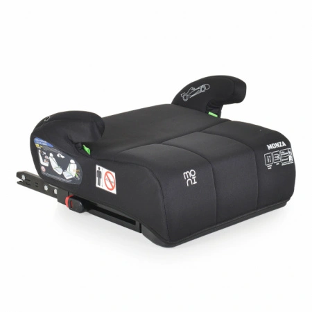 MONI Autosedište Booster MONZA SA ISOFIXOM 125-150 cm Black