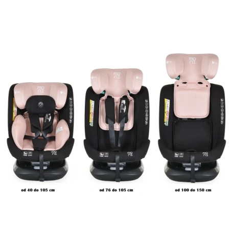 MONI Serengeti I-Size autosedište 40-150 cm prati rast deteta - dezen Gentle Pink