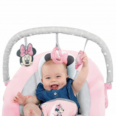 Kids II Bright Starts Lezaljka Minnie Mouse Rosy Skies