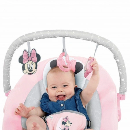 Kids II Bright Starts Lezaljka Minnie Mouse Rosy Skies