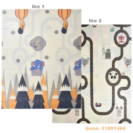 Jungle dvostrani tepih za igru 150x180x0,8cm