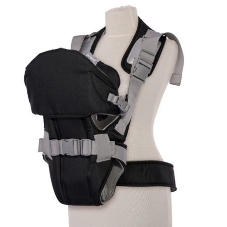 Kengur nosiljka Lorelli Weekend Black &amp; Grey sa strane