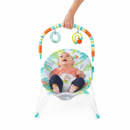 Kids II Bright Starts Lezaljka sa vibracijom Rain Forest Vibes 12227