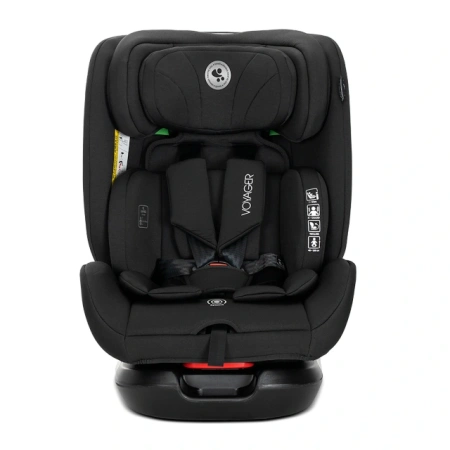 Lorelli Voyager Black i-Size auto sedište sa mekanim uloškom za bebe i sigurnosnim pojasevima