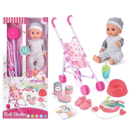 My Lovely Doll Beba lutka sa kolicima i dodacima