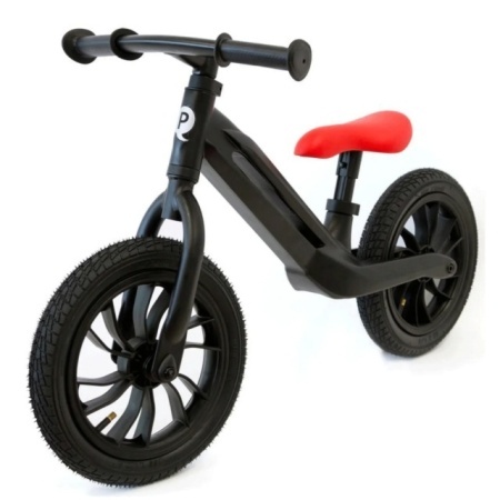 Qplay Racer bicikl bez pedala za decu sa vazdušnim gumama - crni