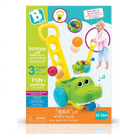 B Kids Igračka za prohodavanje Aligator