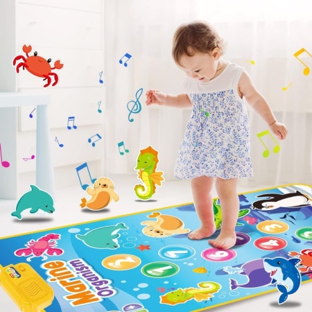Edukativna podloga za igru sa muzikom Baby Toddler Mat Marine Organism