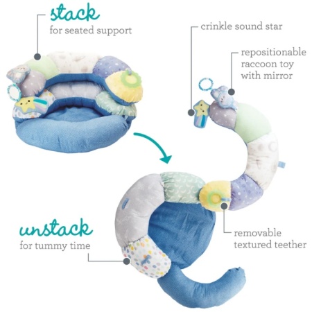Infantino Tummy Time &amp; Seated Support - multifunkcionalan jastuk
