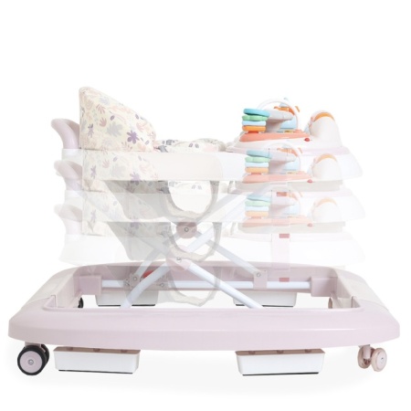 Dubak klackalica za bebe Jungle Klik Klak Pink lako se prilagođava po visini