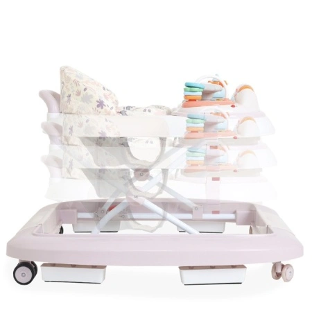 Dubak klackalica za bebe Jungle Klik Klak Pink lako se prilagođava po visini