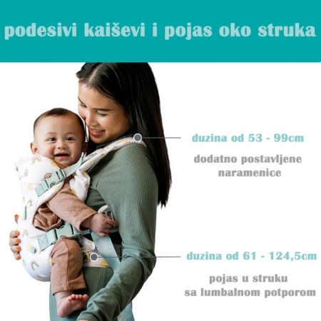 Infantino Kengur nosiljka Flip 4u1 Rainbow