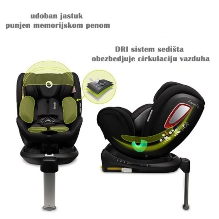 Lionelo Antoon Plus auto sedište za decu 40-105cm - udobno i sigurno