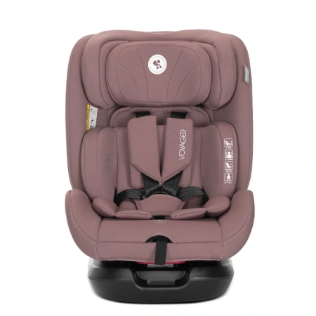 Lorelli Voyager Pink i-Size auto sedište sa mekanim uloškom za bebe i sigurnosnim pojasevima