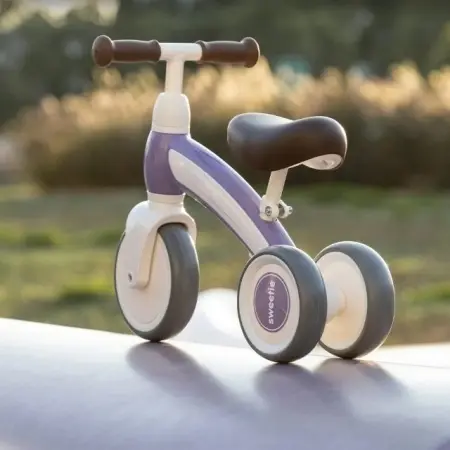 Qplay Sweetie balance bike lila - prati rast deteta